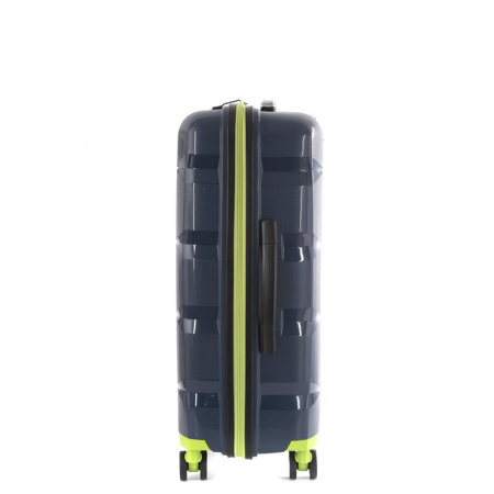 Чемодан 4-х колесный FABRETTI 100% полипропилен, 66*45*26 см, синий