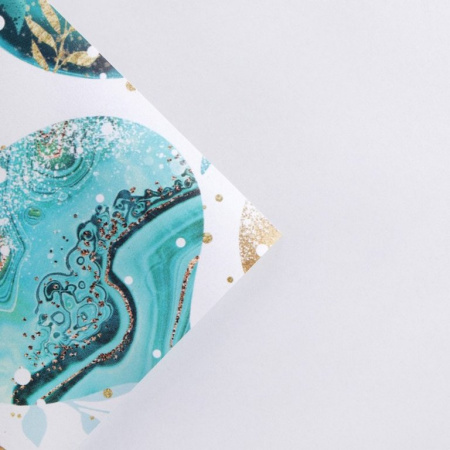 Бумага упаковочная НГ 50*70см "Новогодние шары"