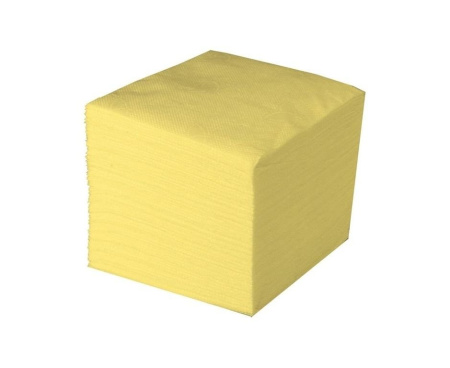 Салфетки цветные желтые 23х23 TomPaper, 100 шт/уп