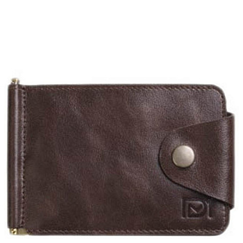 Зажим для денег D.Morelli "Титан" с RFID-защитой, коричневый