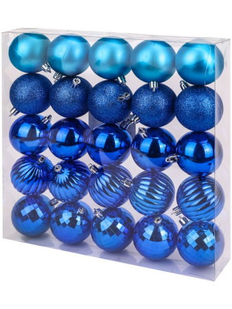 Набор шаров  цвет синий  60 мм 25 шт "Мечта"