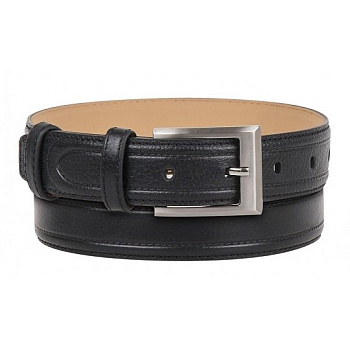 Ремень Alliance нат. кожа,  ширина 35мм, черный