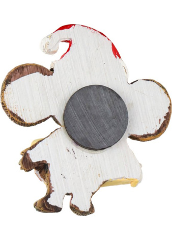 Магнит НГ "Чебурашка с подарочком" 7см, полирезина