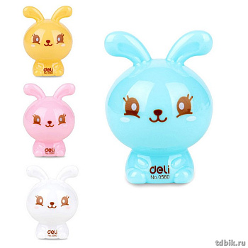 Точилка с контейнером Deli "Rabbit"