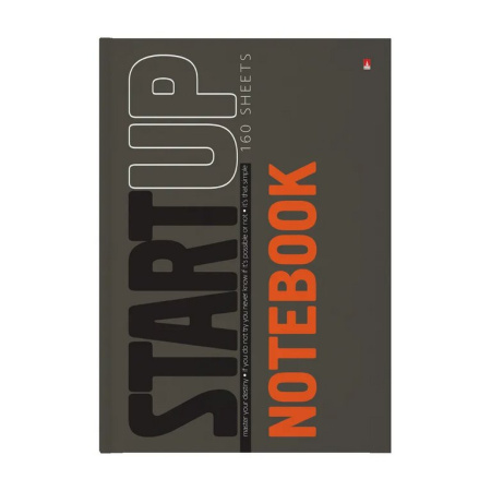 Бизнес-блокнот А4 160л, 210*297 мм., Альт "START UP"
