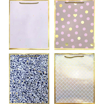 Пакет бумажный 18*23см ламинированный "Elegant border"