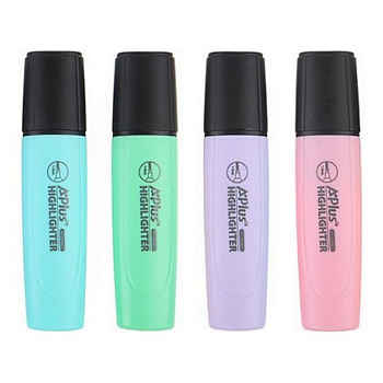 Набор текст-маркеров  4 шт пастельные цвета Beifa 1-5мм ПРЕМИУМ КЛАСС А+