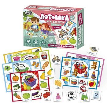 Игра настольная Лотошка "Поиграем в магазин" Русский стиль
