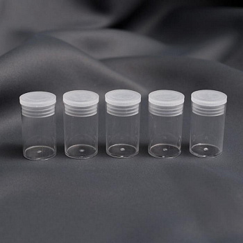 Контейнер для хранения бисера 2,2*3,8см, набор 5шт