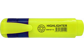 Текст-маркер DOLCE COSTO 1-5мм желтый