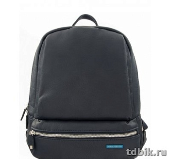 Рюкзак женский Tony Perotti 24*31*15 см, нат. кожа, синий