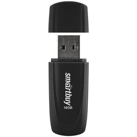 Флеш-диск 16Gb  Smart Buy "Scout" USB 2.0, черный