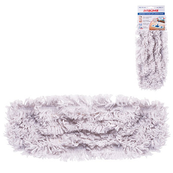 Моп для швабры ЛАЙМА (хлопок) 40*10 cм (крепление тип К)