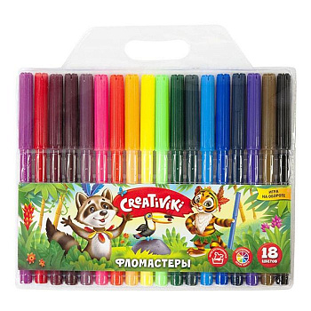 Набор фломастеров 18 цв. Creativiki