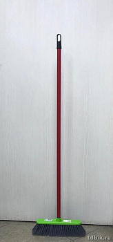 Щетка для пола на длинной ручке разборная (110 см) черенок металлический