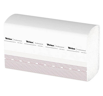 Полотенце бумажное для диспенсера в пачке VEIRO Professional (H2) W,2сл. нат.150 лист, (320*216)мм