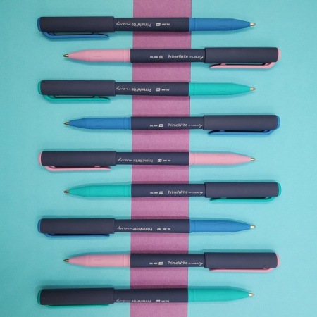 Ручка шариковая масляная BV PrimeWrite "Basic. Navy" 1мм синяя