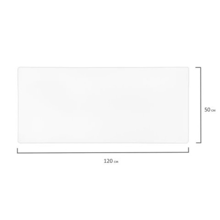 Подкладка на стол 50*120 см прозрачная BRAUBERG