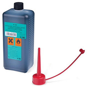 Краска штемпельная Noris 1000 мл спиртовая для хлопк. тканей черн., стойкая к кипяч.