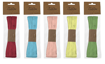 Лента упаковочная, рафия 2х1000 см, ассорти