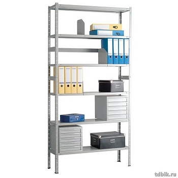 Стеллаж металлич. архивный с 6-ю полками (2000*1500*300мм) универсальный