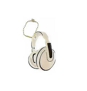 Светоотражатель (подвес) "Headphones" 42x65 мм deVENTE