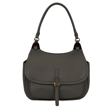 Сумка женская FABRETTI 29*23*10см, нат. кожа, табачный