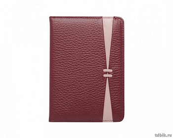 Бумажник водителя D.Morelli "Глория", нат. кожа, бордо/розов.