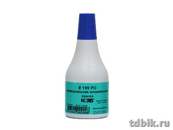 Краска штемпельная Noris 50 мл спиртовая синяя универсал. быстросох.