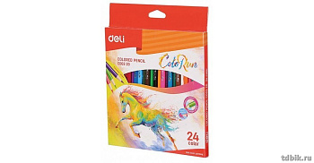 Набор карандашей  24 цв. трехгранные Deli ColoRun