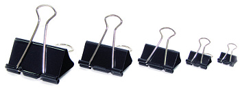 Зажим для бумаг 25 мм черный