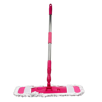 Швабра металлическая 140 см микрофибра 58*18 см