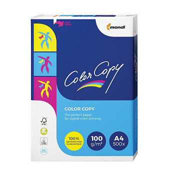 Бумага для полноцв. печати Color Copy А4 (210*297мм) 100 гр. (500л)