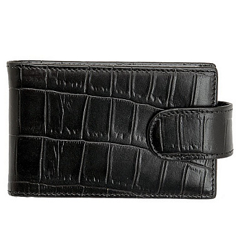 Визитница Dr.Koffer 11*7см на 48 визиток, черный