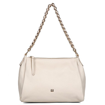 Сумка женская FABRETTI 32х22х14 см, нат. кожа, бежевый