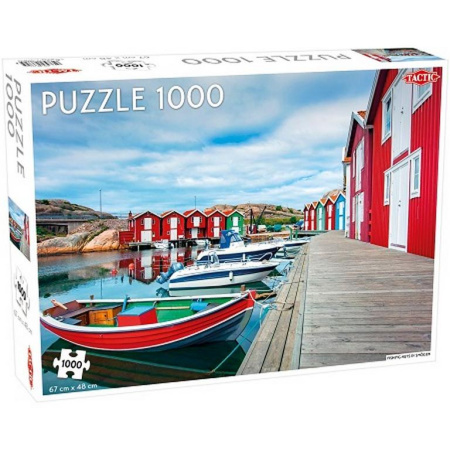 Пазлы 1000 дет. "Рыбацкие домики в Смёгене" Tactic Puzzles