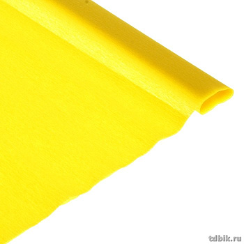 Бумага креповая 50*250 пастель желтая, Альт