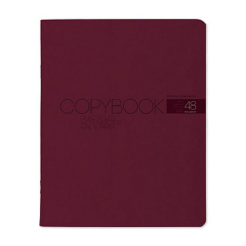 Тетрадь 48 лист кл. А5 на скрепке "MY COLOR" бургунди