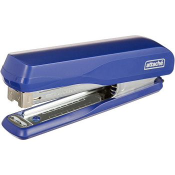 Степлер 24/6 до 30л Attache синий с антистеплером