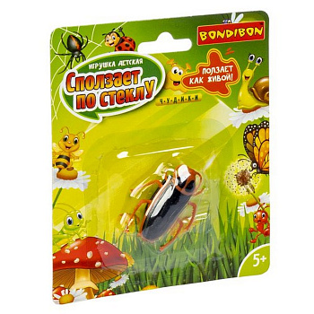 Игрушка Чудики "Таракан" сползает по стеклу, Bondibon