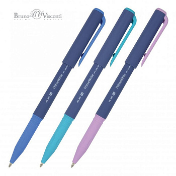 Ручка шариковая масляная BV PrimeWrite "Basic. Navy" 1мм синяя
