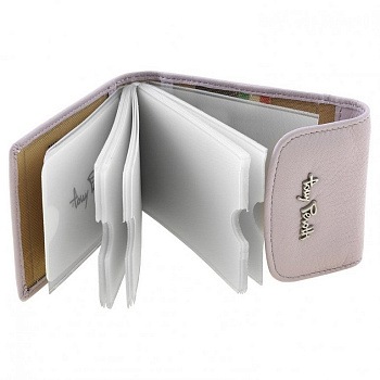 Визитница Tony Perotti 10,5*7см на 20 визиток, нат. кожа, цвет орхидея