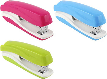 Степлер 24/6 до 15л Deli "Rio" ассорти