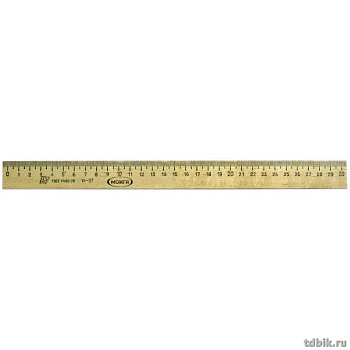 Линейка 30 см. дер. Красн.звезда