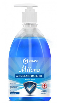 Мыло-крем жидкое  500 мл. Milana Original антибактериальное (GRASS)