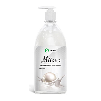 Мыло-крем жидкое 1л. Milana жемчужное с дозатором (GRASS) Мыло-крем жидкое 1л. Milana жемчужное с дозатором (GRASS)
