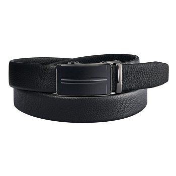 Ремень Dr.Koffer мужской нат. кожа, черный