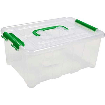Контейнер для хранения, 4 л. 285x190x120 мм, пластиковый, с крышкой "deVENTE"