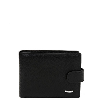 Портмоне FABRETTI мужское, нат.кожа, 14*10*3,5см, черный
