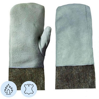 Рукавицы комбинир. суконные со спилковым наладонником (вачеги)